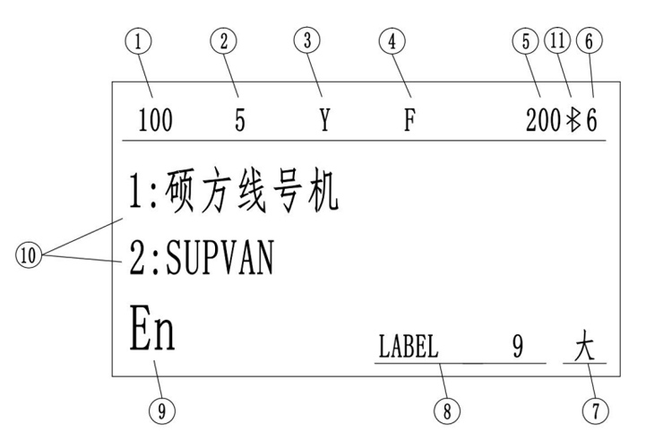 碩方TP70線號管打印機(jī)鍵盤按鍵使用說明